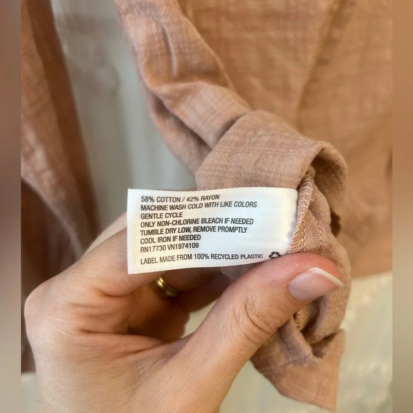 Universal Thread Long Sleeve mauve pink blouse size S - Picture 5 of 6